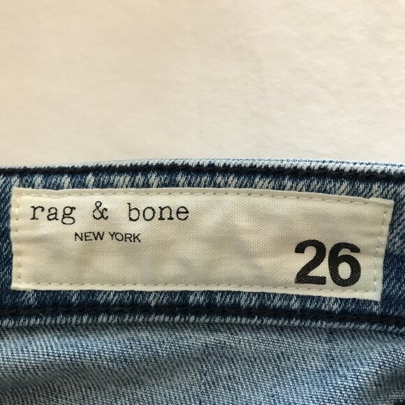 Rag & Bone Nina Skinny Jeans Women 26 Blue Mid Rise Medium Wash Stretch 18194 - Picture 11 of 14